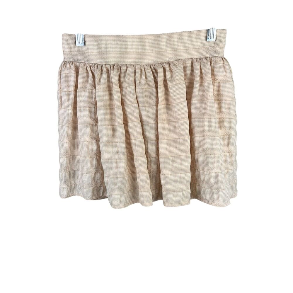 Zara Yellow Skort XS Mini Flowy Beach Coastal Summer